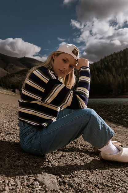 Baylor Striped Cardigan - FINAL SALE