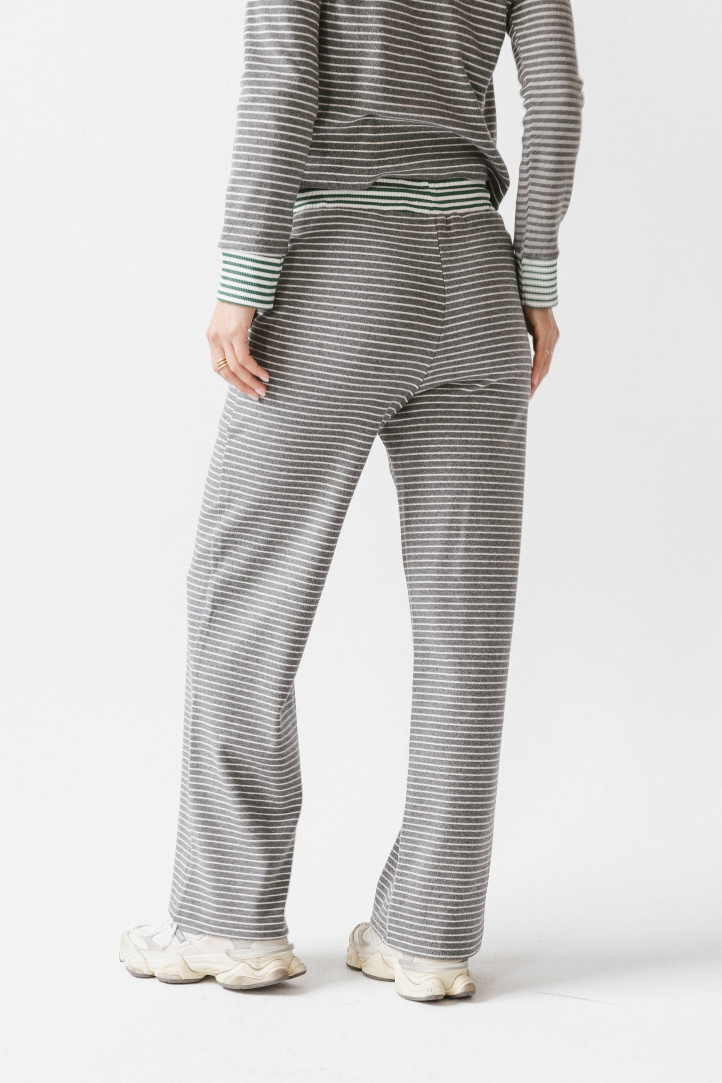 April Striped Pants in Grey - FINAL SALE