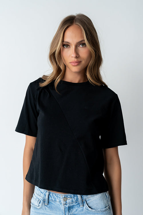 Buckley Knot Top in Black - FINAL SALE