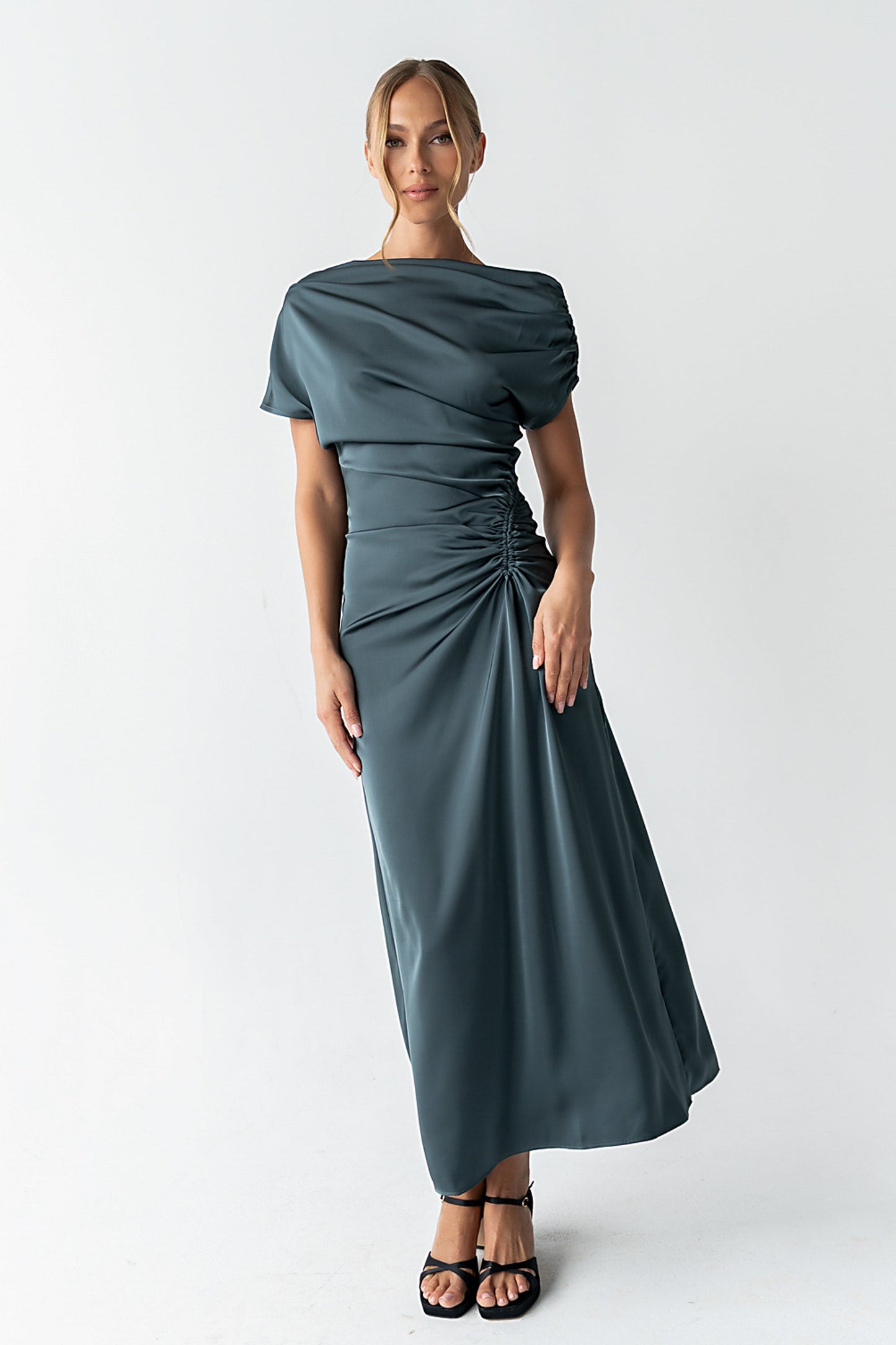 Gigi Ruched Maxi Dress - FINAL SALE