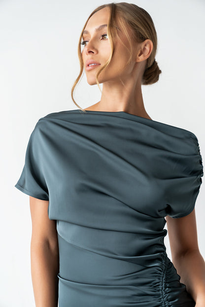 Gigi Ruched Maxi Dress - FINAL SALE