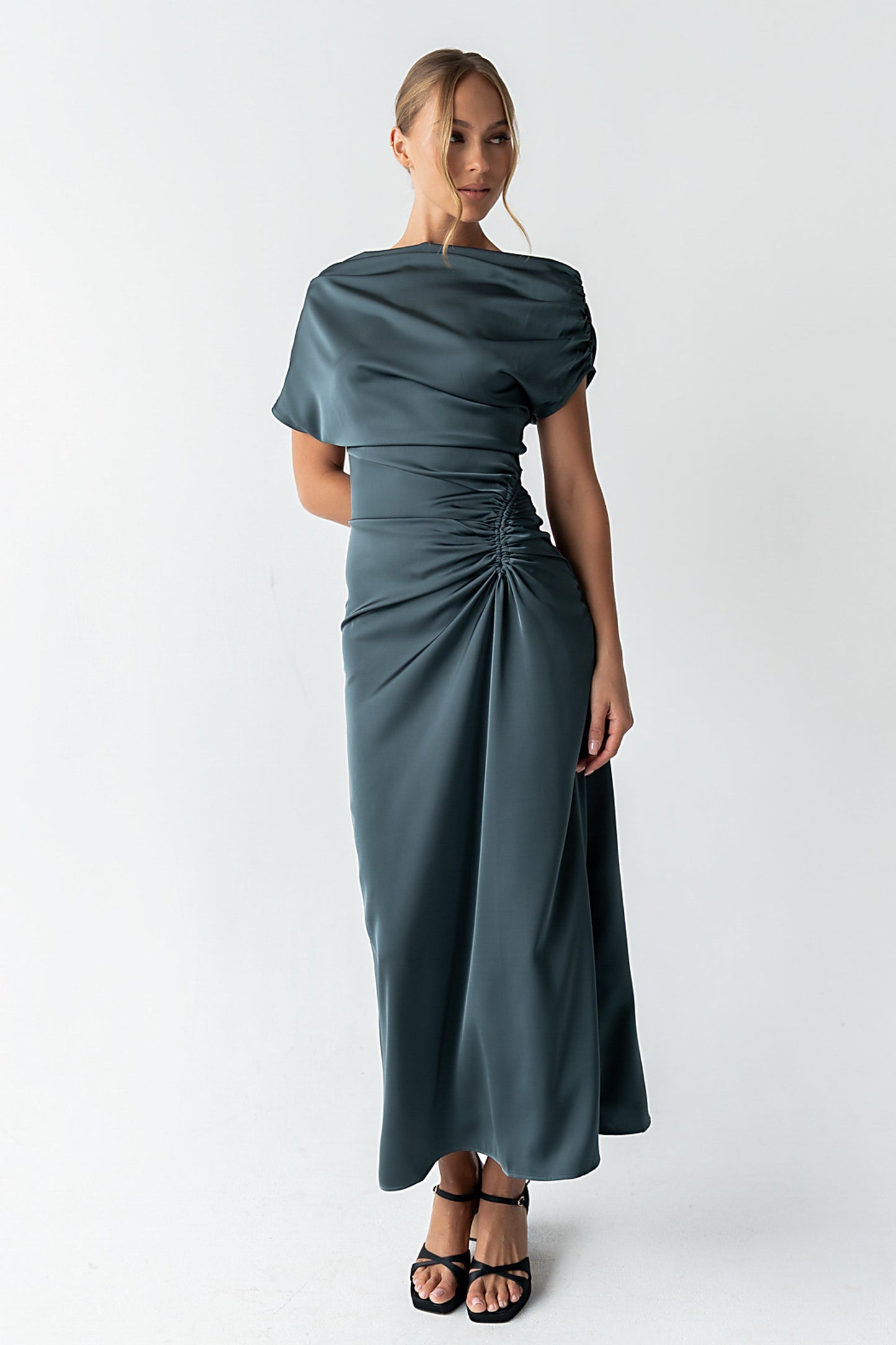 Gigi Ruched Maxi Dress - FINAL SALE