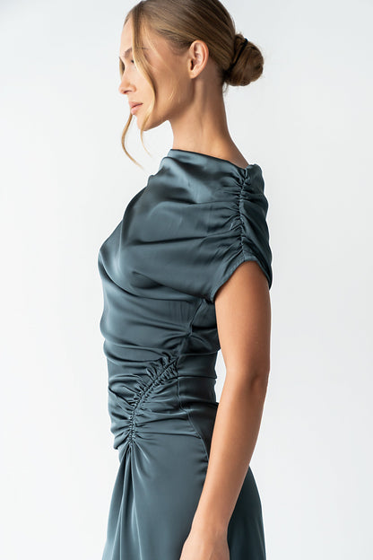 Gigi Ruched Maxi Dress - FINAL SALE