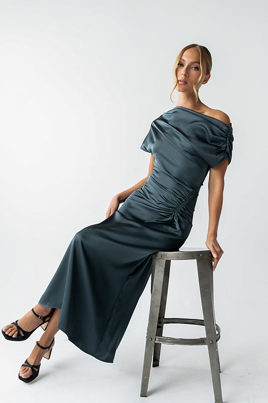Gigi Ruched Maxi Dress - FINAL SALE