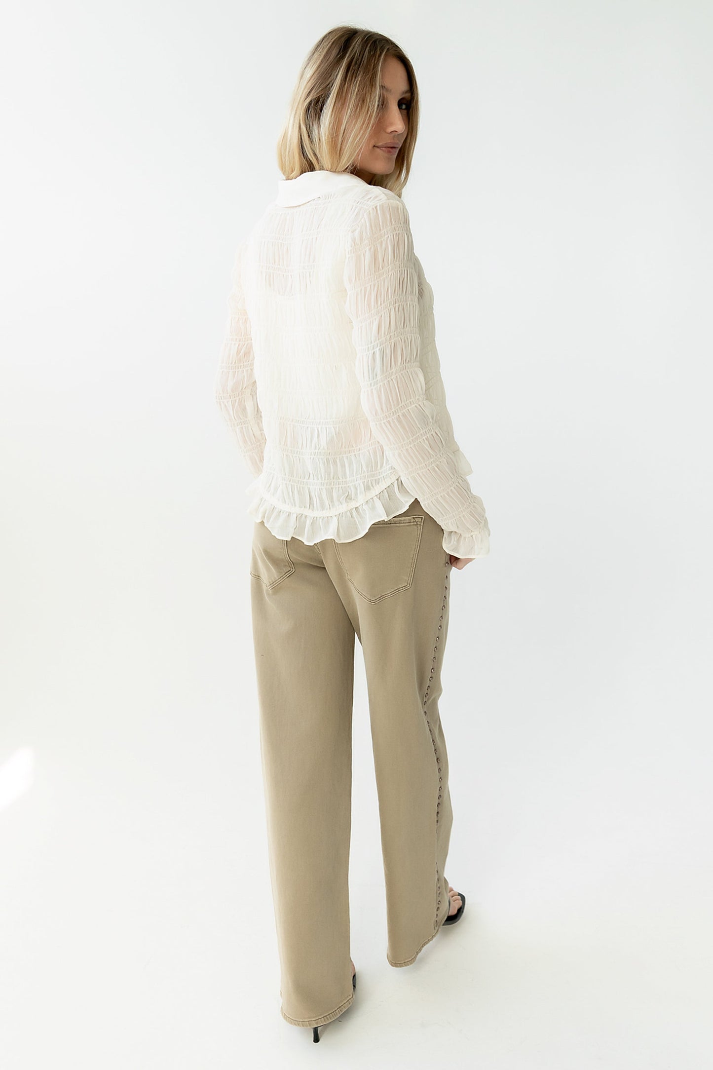 Bronco Studded Straight Leg Jeans