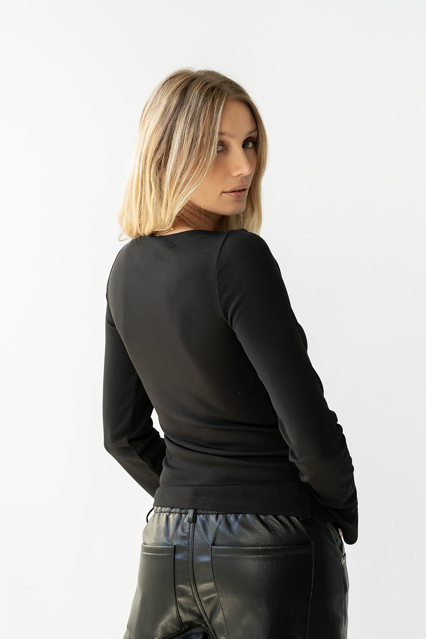 Ariya Asymmetrical Top in Black