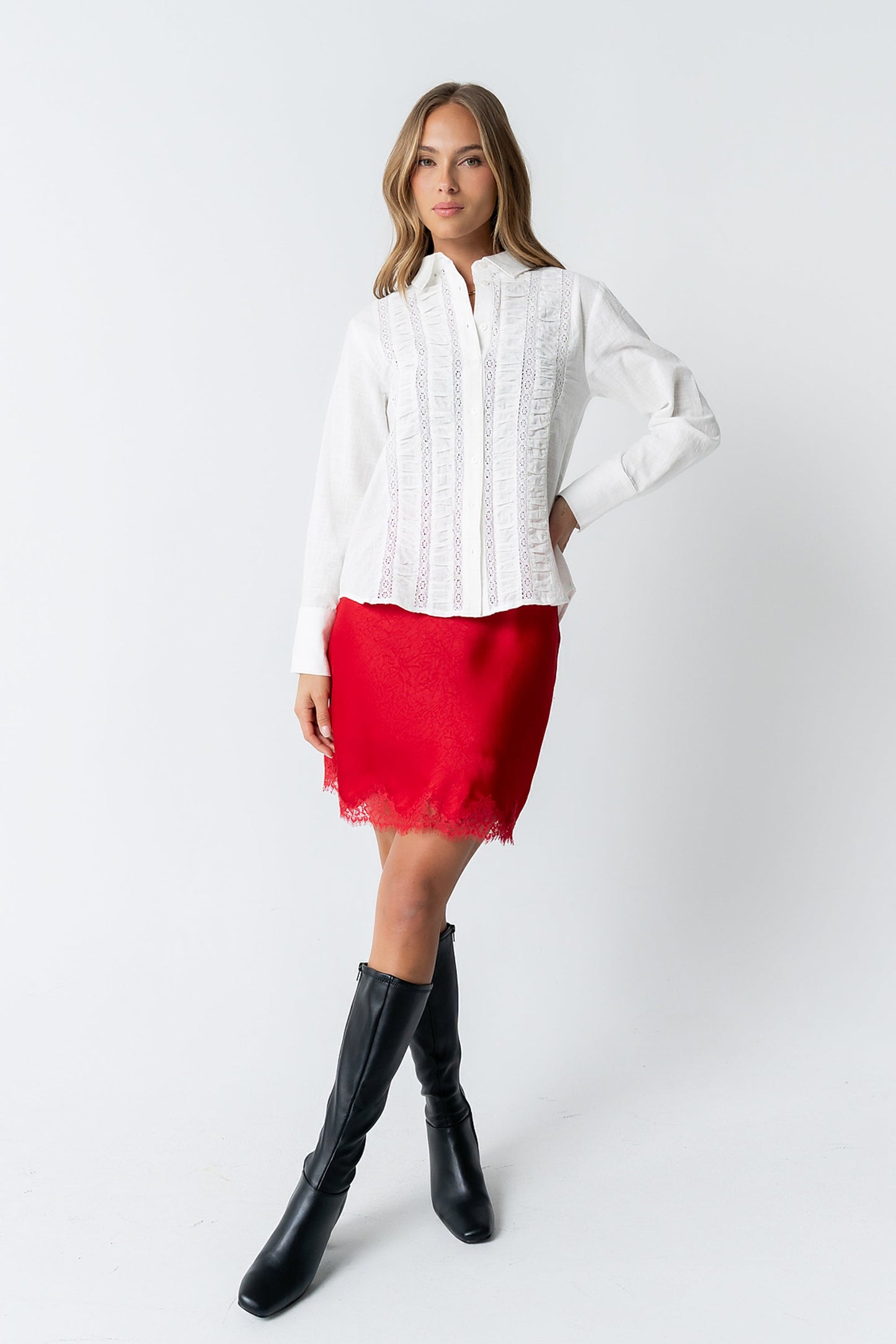 Carlie Sheer Button Up - FINAL SALE