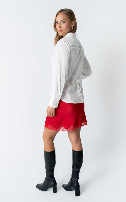 Carlie Sheer Button Up - FINAL SALE