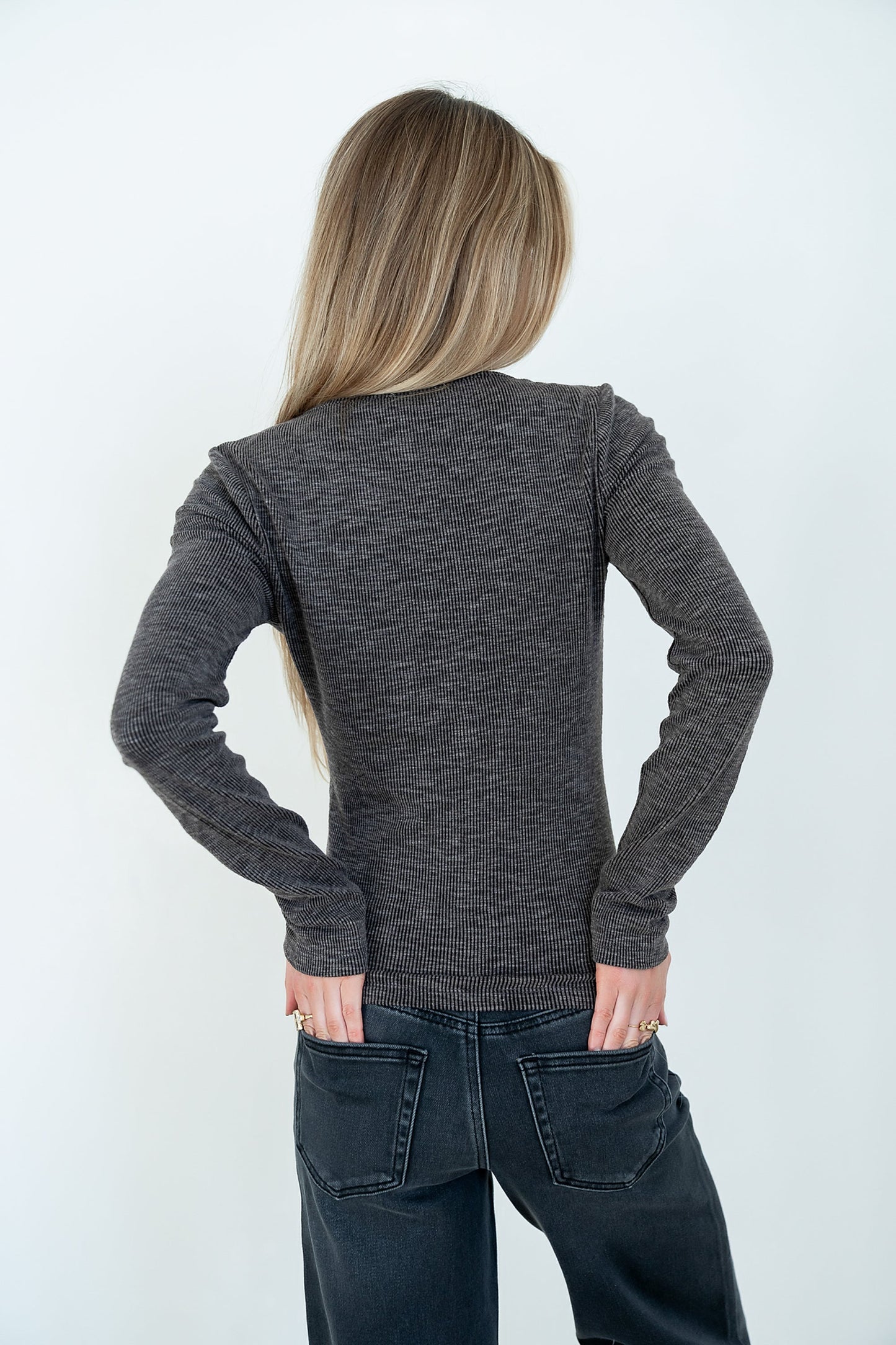 Bennet Lace Trim Top in Black - FINAL SALE