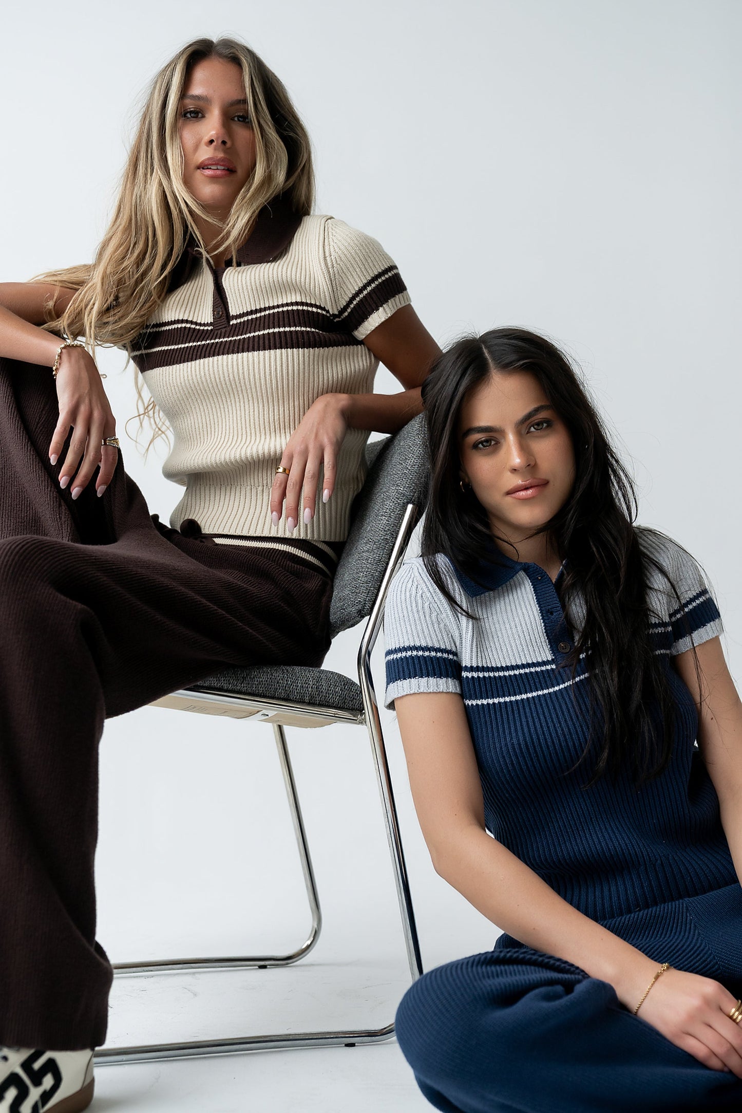 Brea Collared Sweater in Brown - FINAL SALE