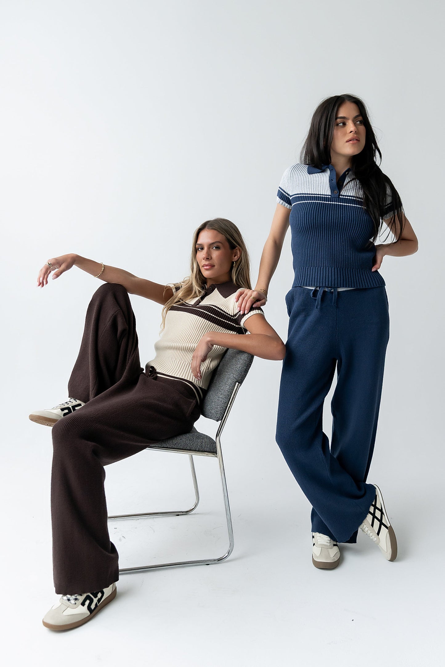 Brea Striped Pants in Brown - FINAL SALE