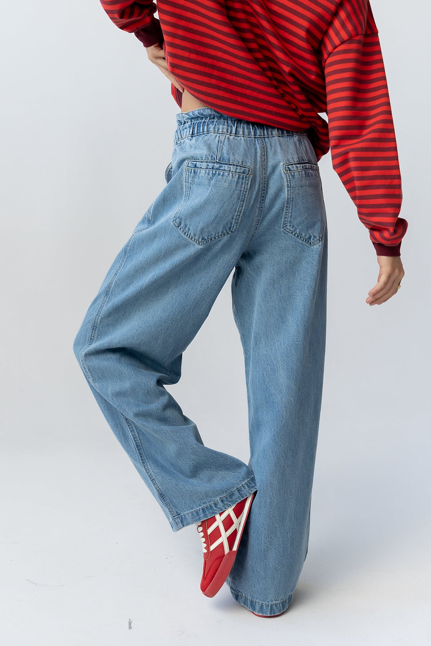 Becky Wide Leg Jeans in Denim