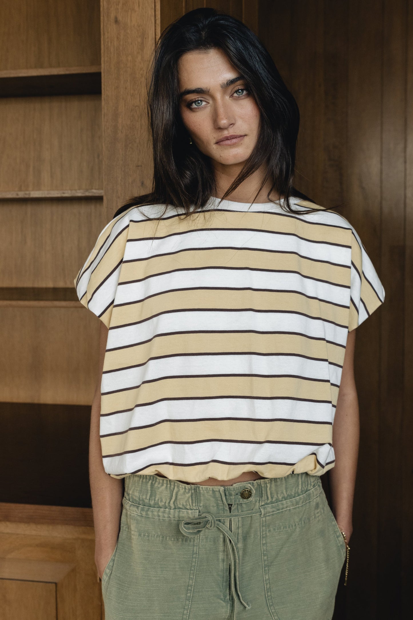 Ellie Striped Bubble Top - FINAL SALE