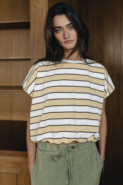 Ellie Striped Bubble Top - FINAL SALE