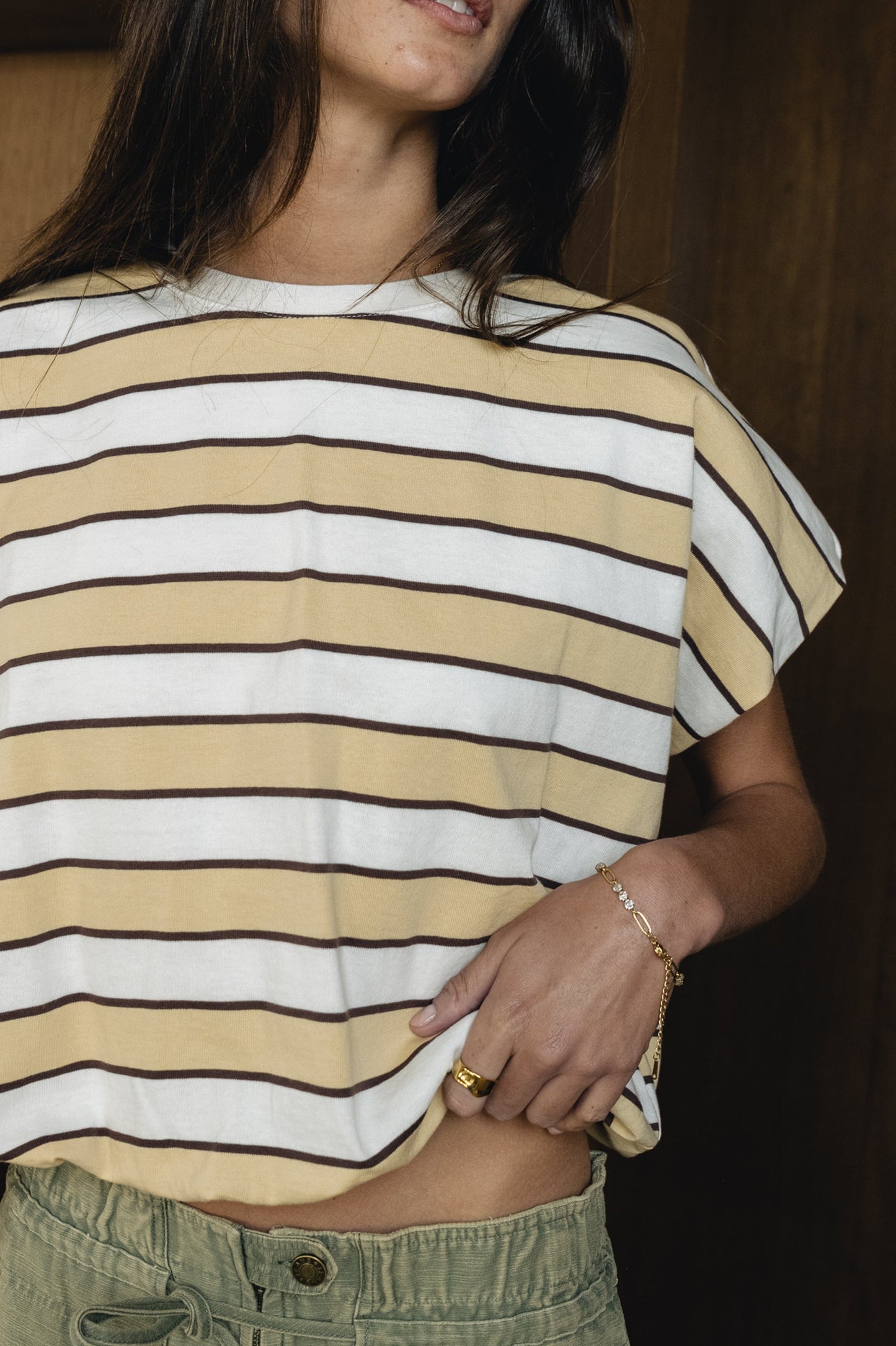 Ellie Striped Bubble Top - FINAL SALE