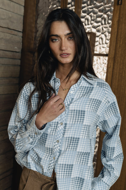 Irene Plaid Button Up - FINAL SALE