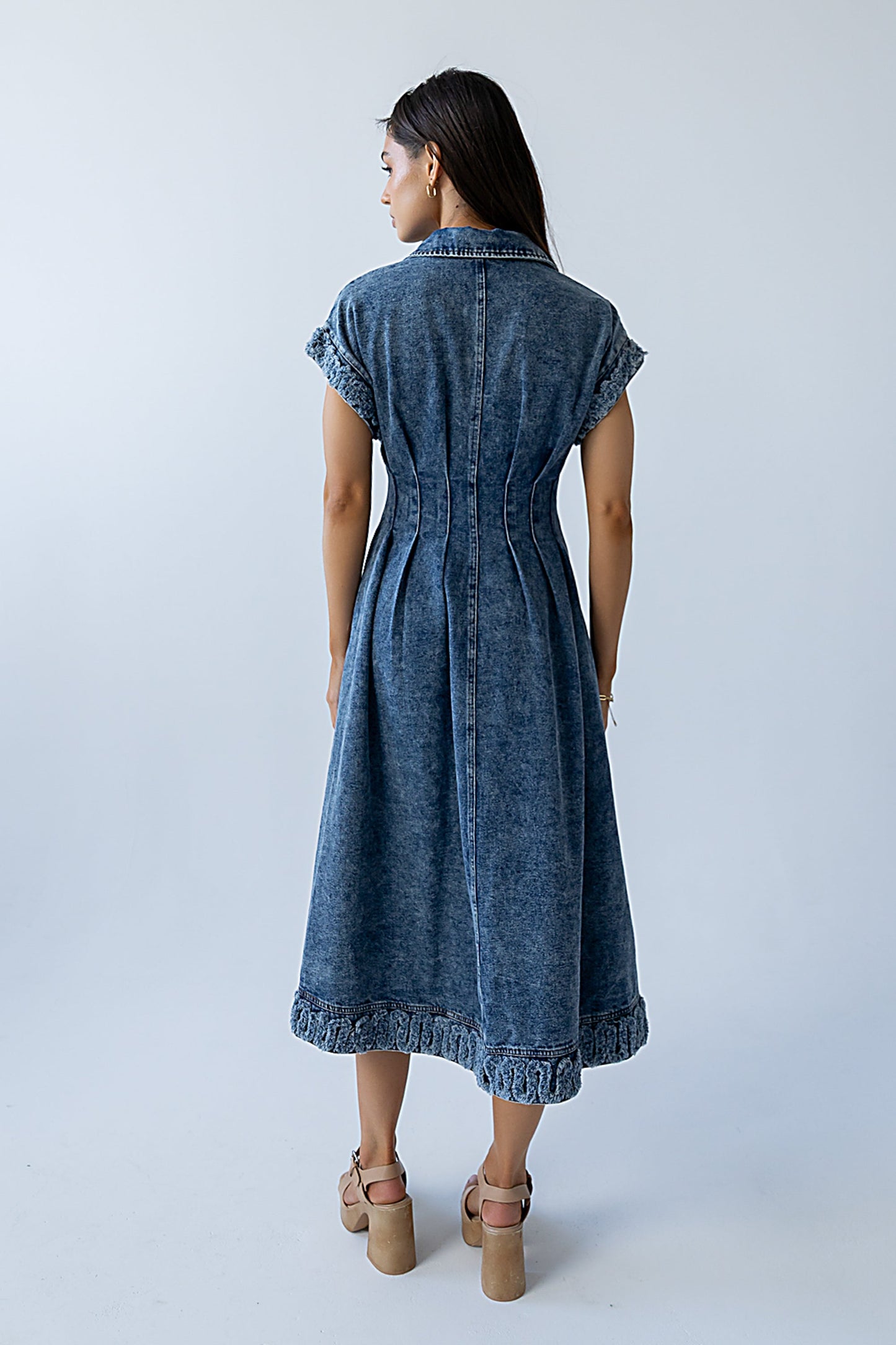 Annie Denim Midi Dress
