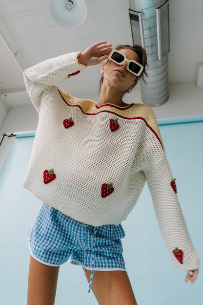 Halle Embroidered Sweater
