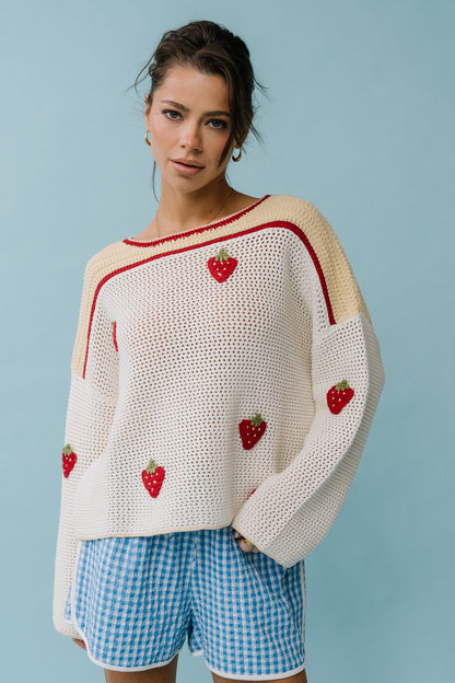 Halle Embroidered Sweater