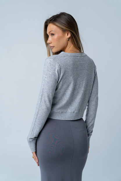 Christy Knit Sweater in Grey