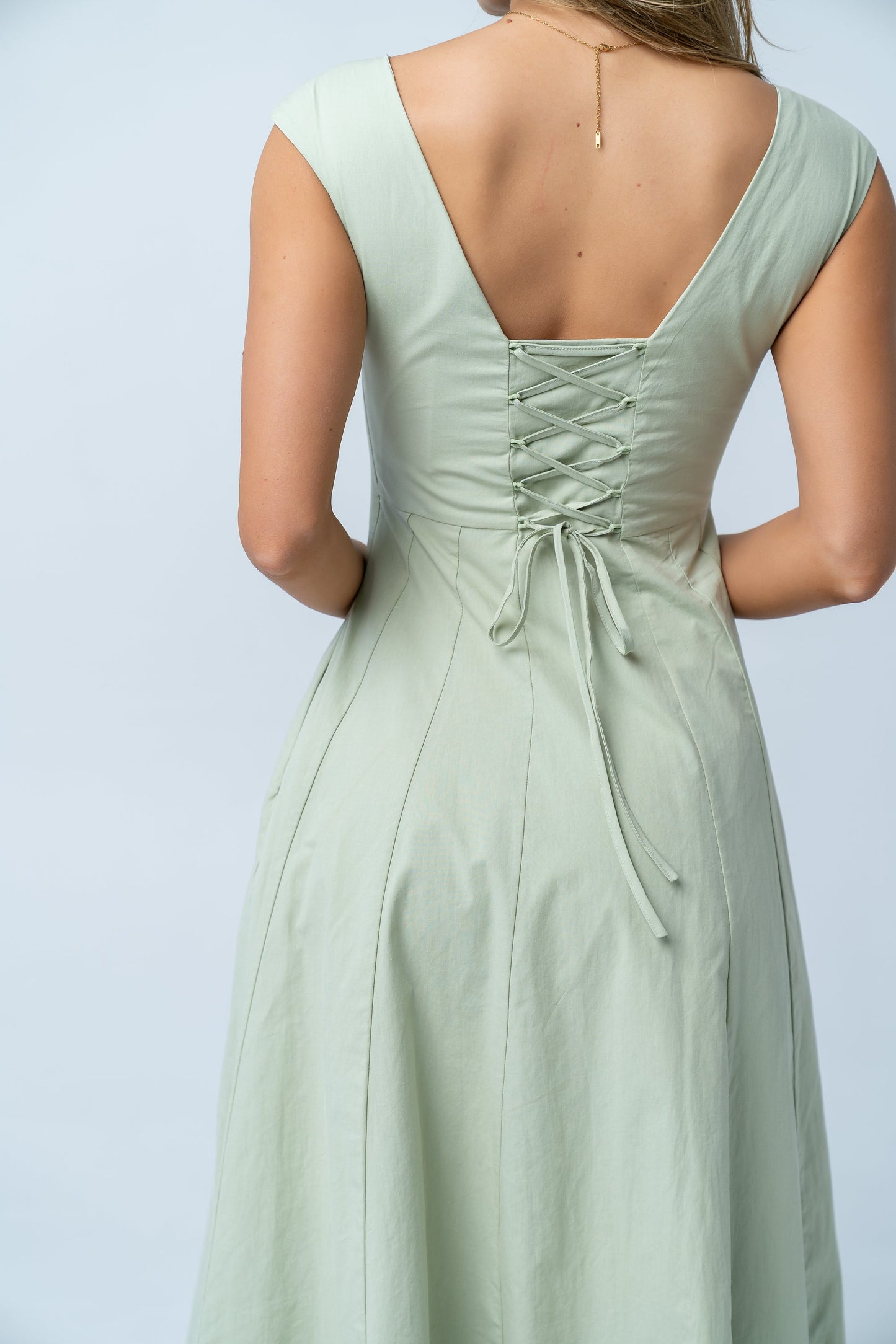 Colin Midi Dress in Sage