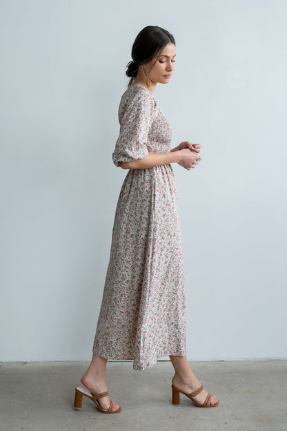 Darcey Smocked Maxi Dress