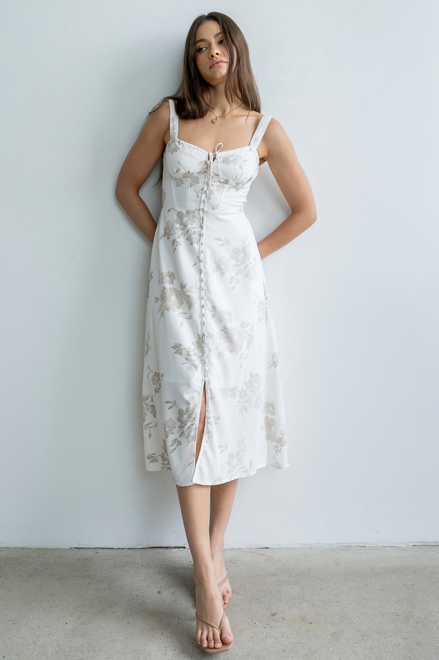 Brandy Floral Midi Dress