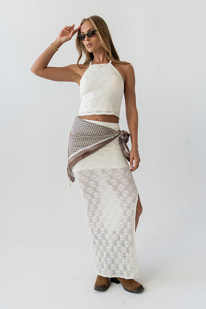 Briana Sheer Maxi Skirt