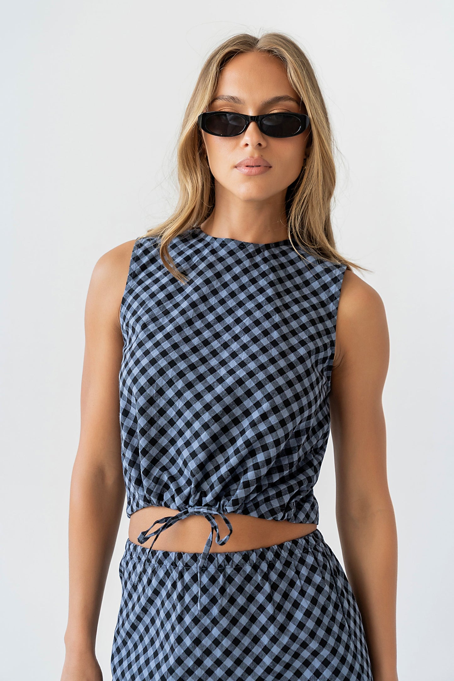 Baylor Plaid Tank