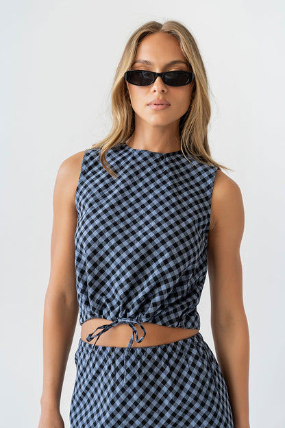 Baylor Plaid Tank
