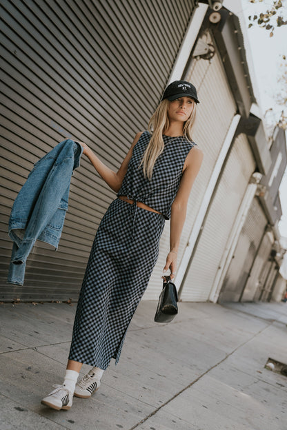 Baylor Plaid Tank