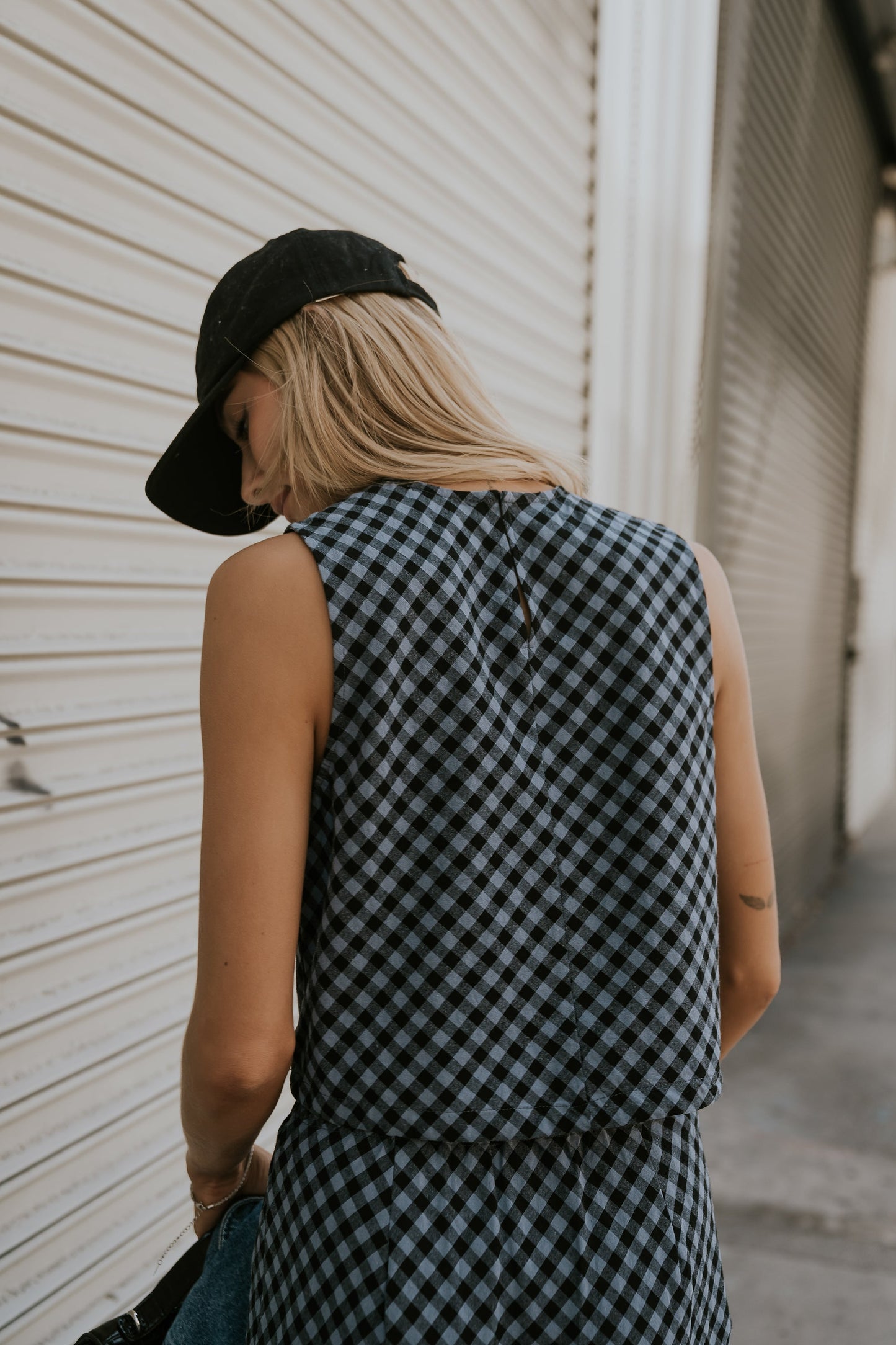 Baylor Plaid Tank