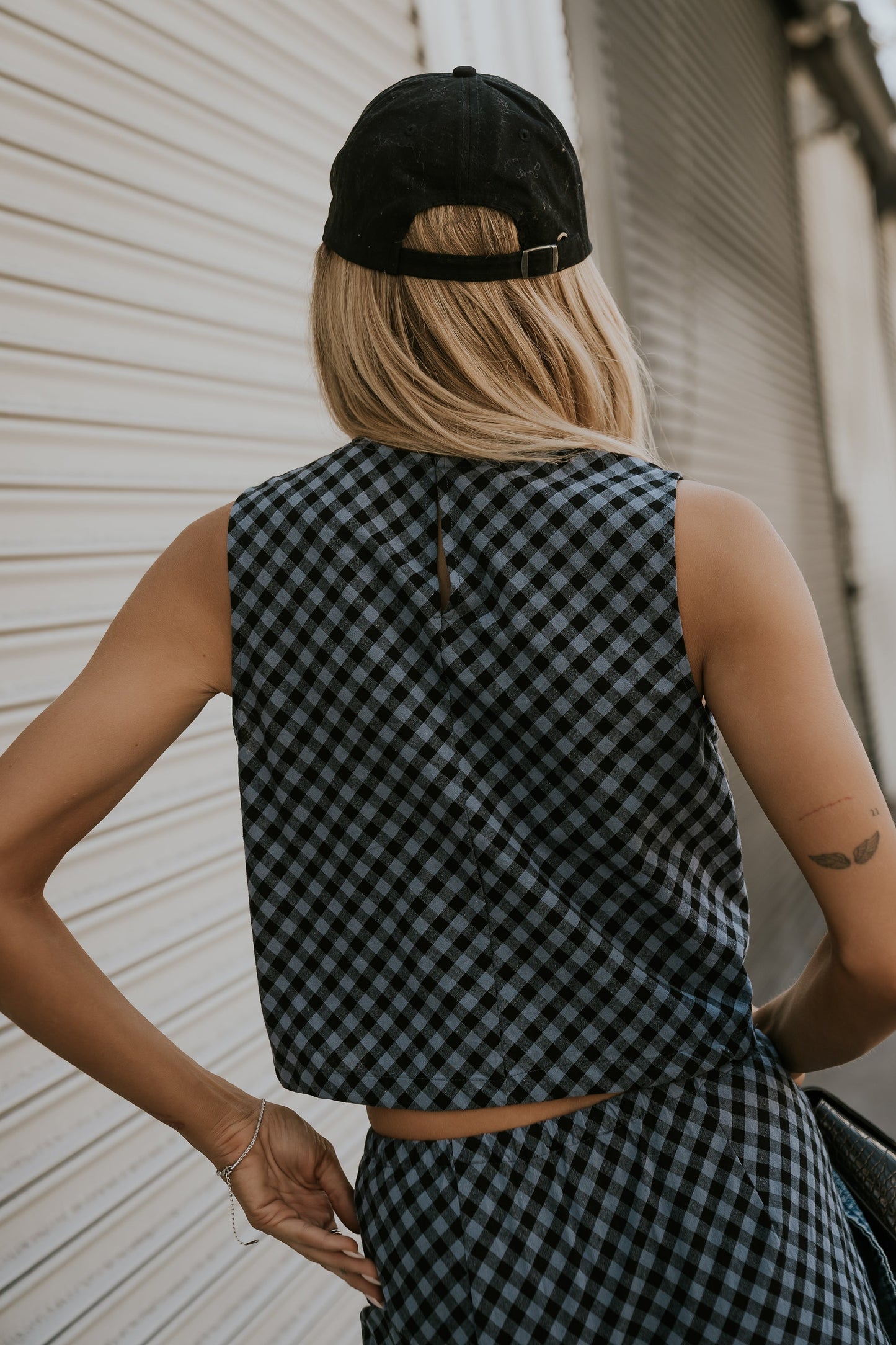 Baylor Plaid Tank