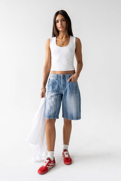 Franklin Striped Bermuda Shorts