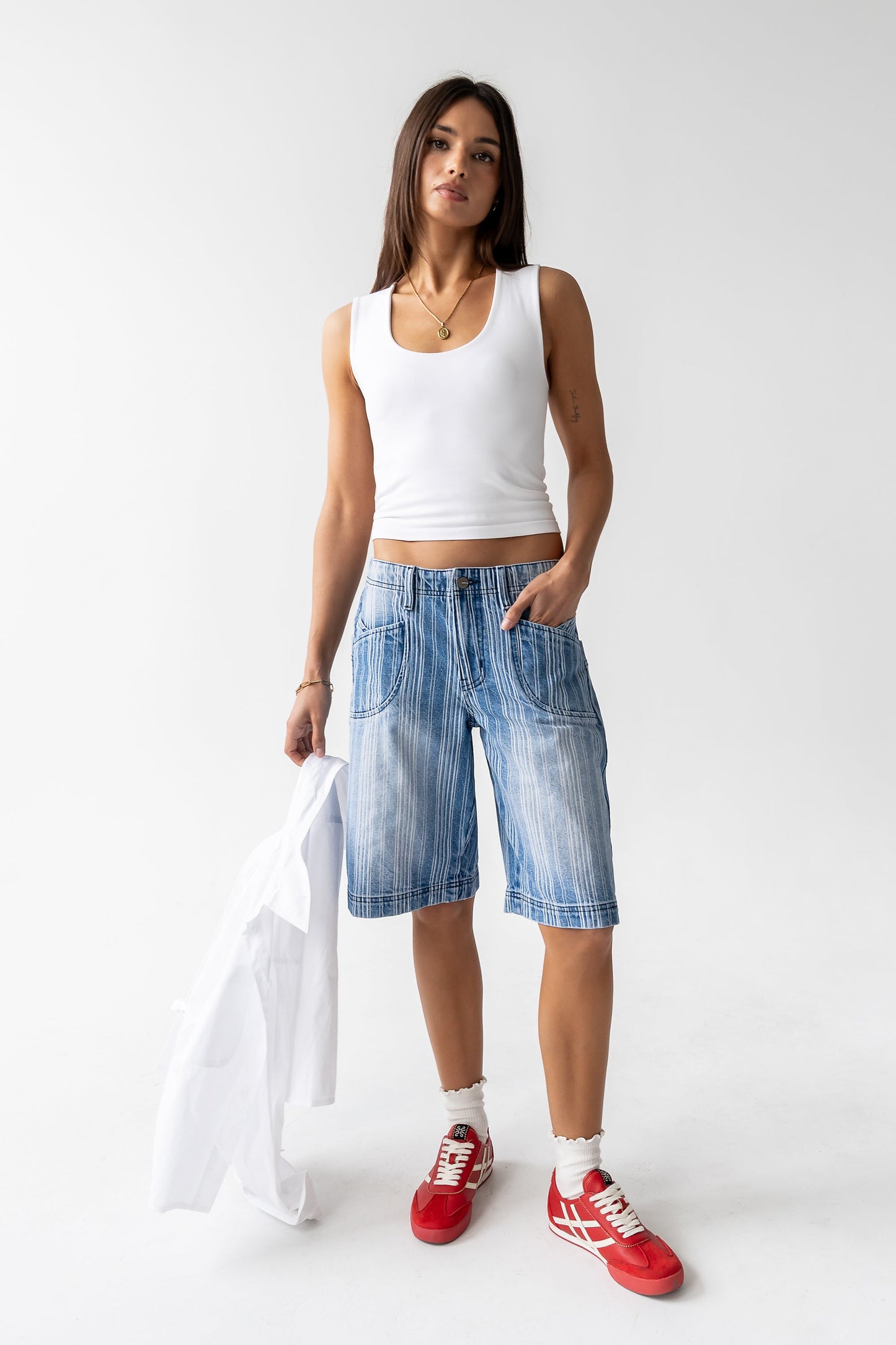 Franklin Striped Bermuda Shorts