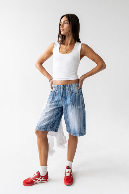 Franklin Striped Bermuda Shorts