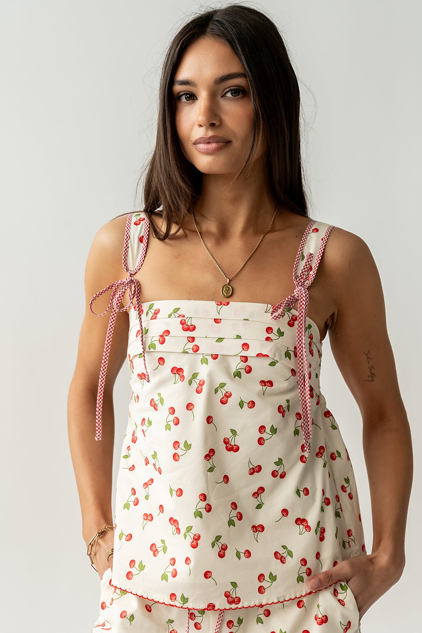 Casey Cherry Tank Top
