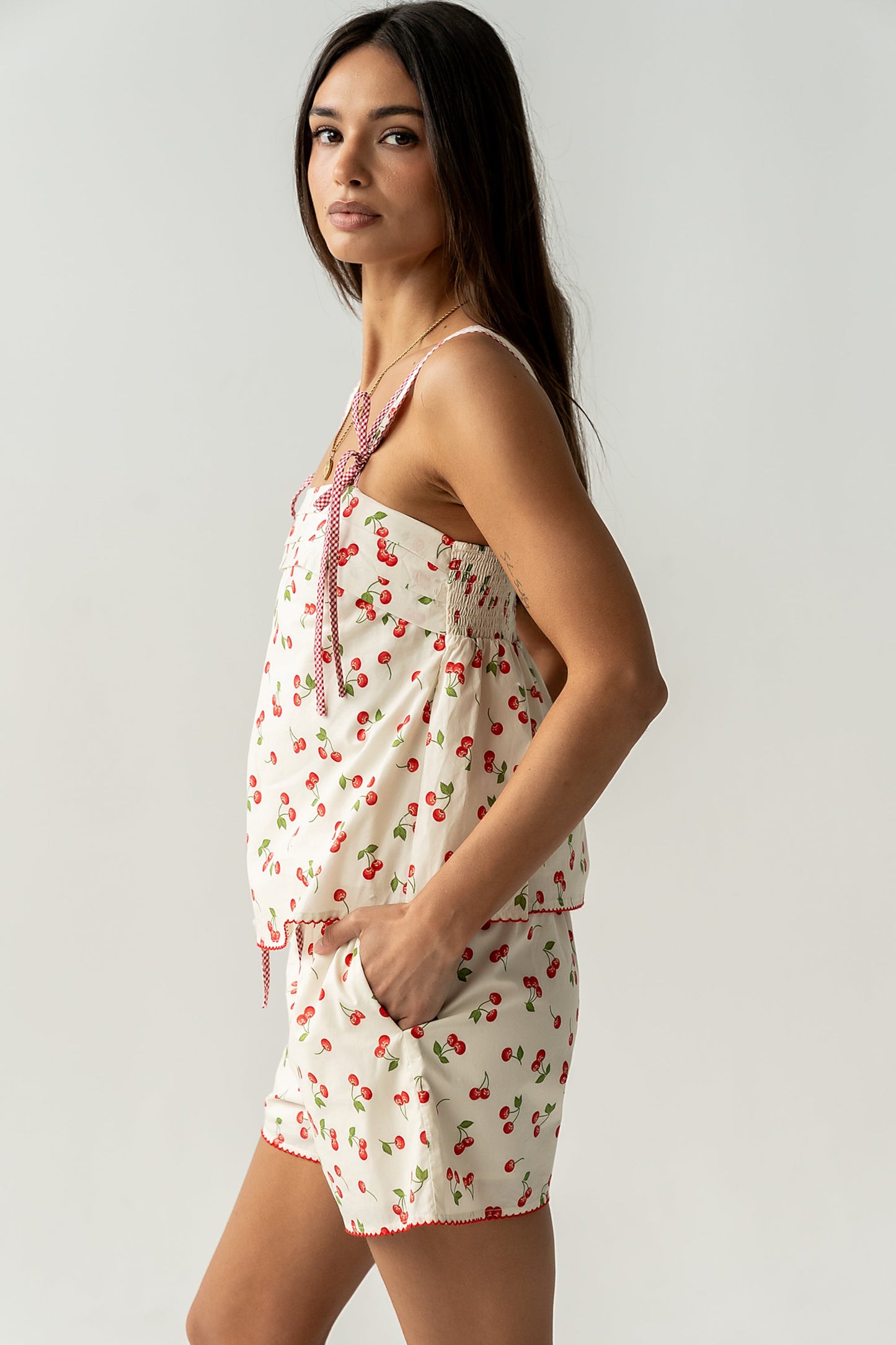 Casey Cherry Tank Top