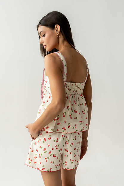 Casey Cherry Tank Top