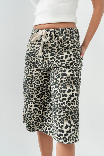 Briggs Leopard Barrel Jorts