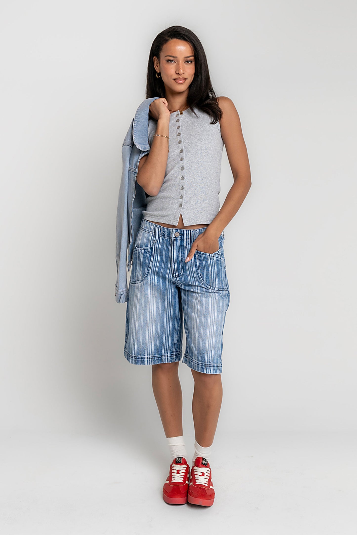Franklin Striped Bermuda Shorts