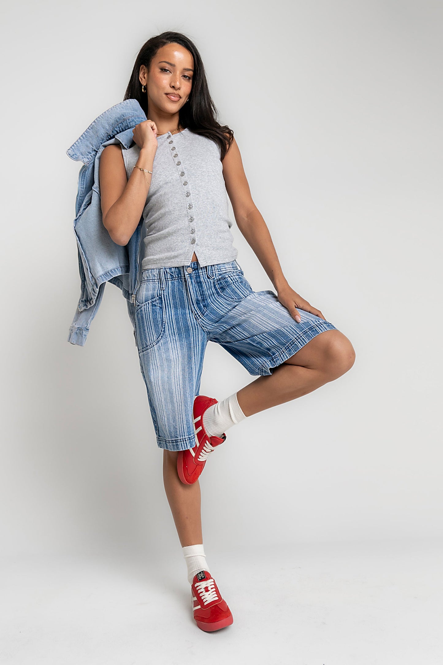 Franklin Striped Bermuda Shorts
