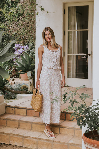 Elise Floral Maxi Skirt