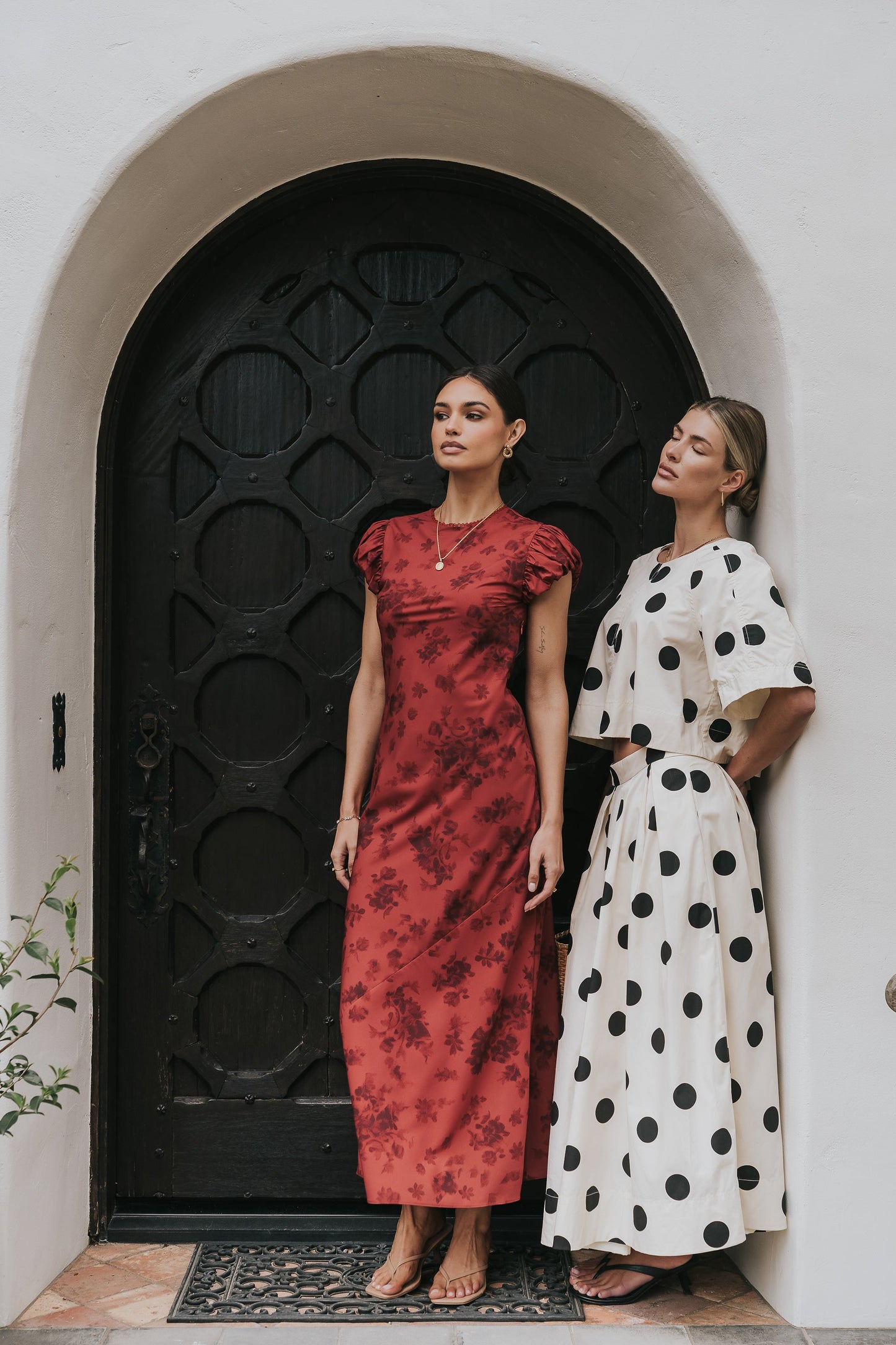 Ellianna Floral Maxi Dress in Brick