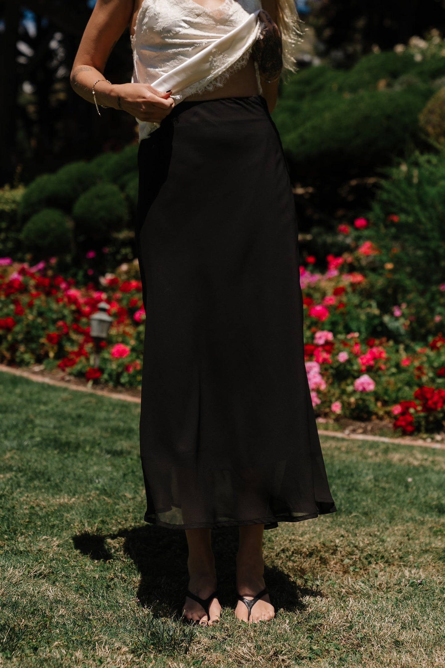 Donna Chiffon Maxi Skirt