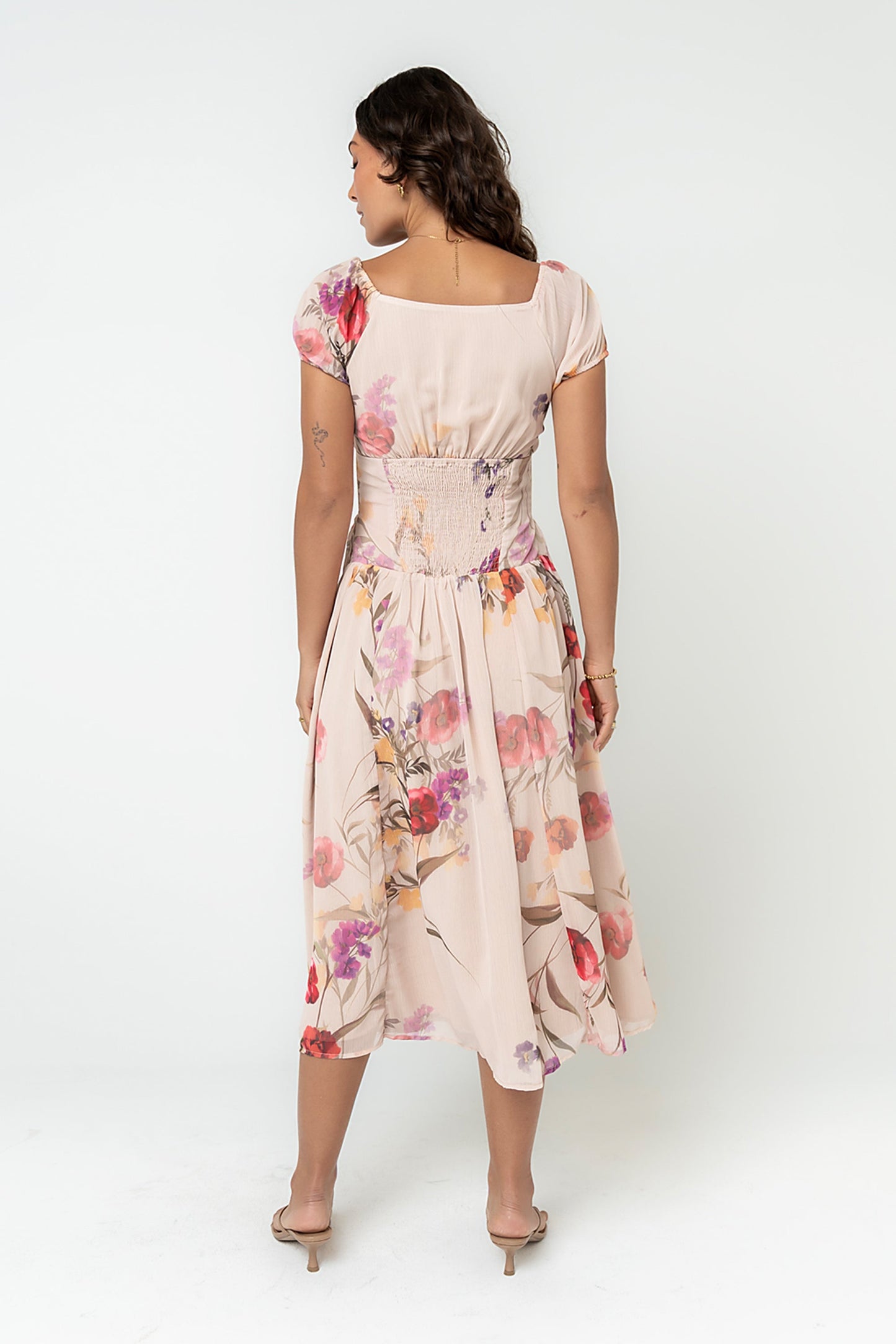 Carly Floral Midi Dress