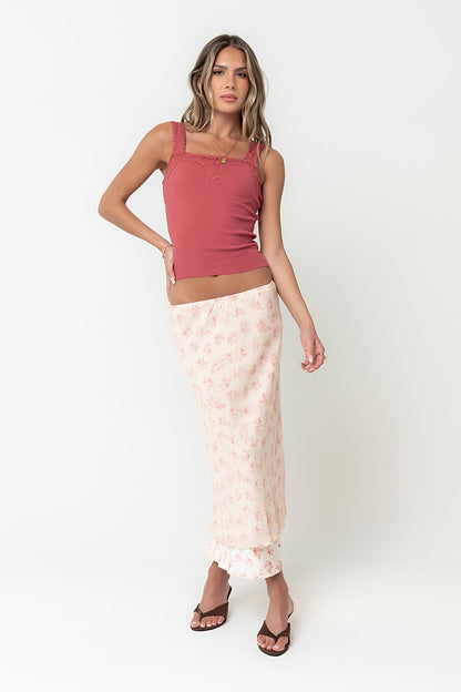 Emma Floral Midi Skirt