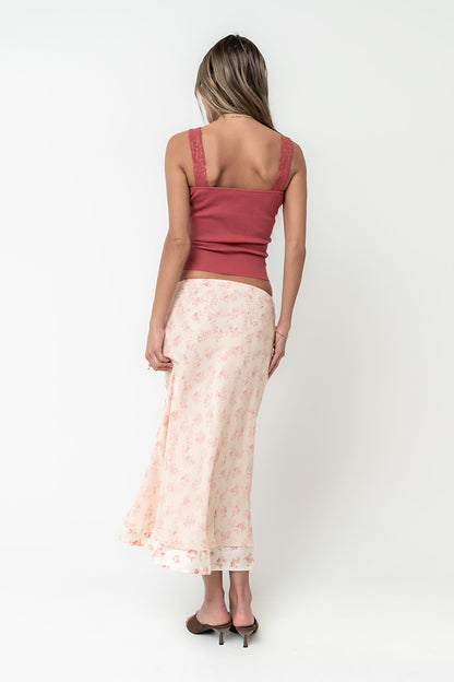Emma Floral Midi Skirt