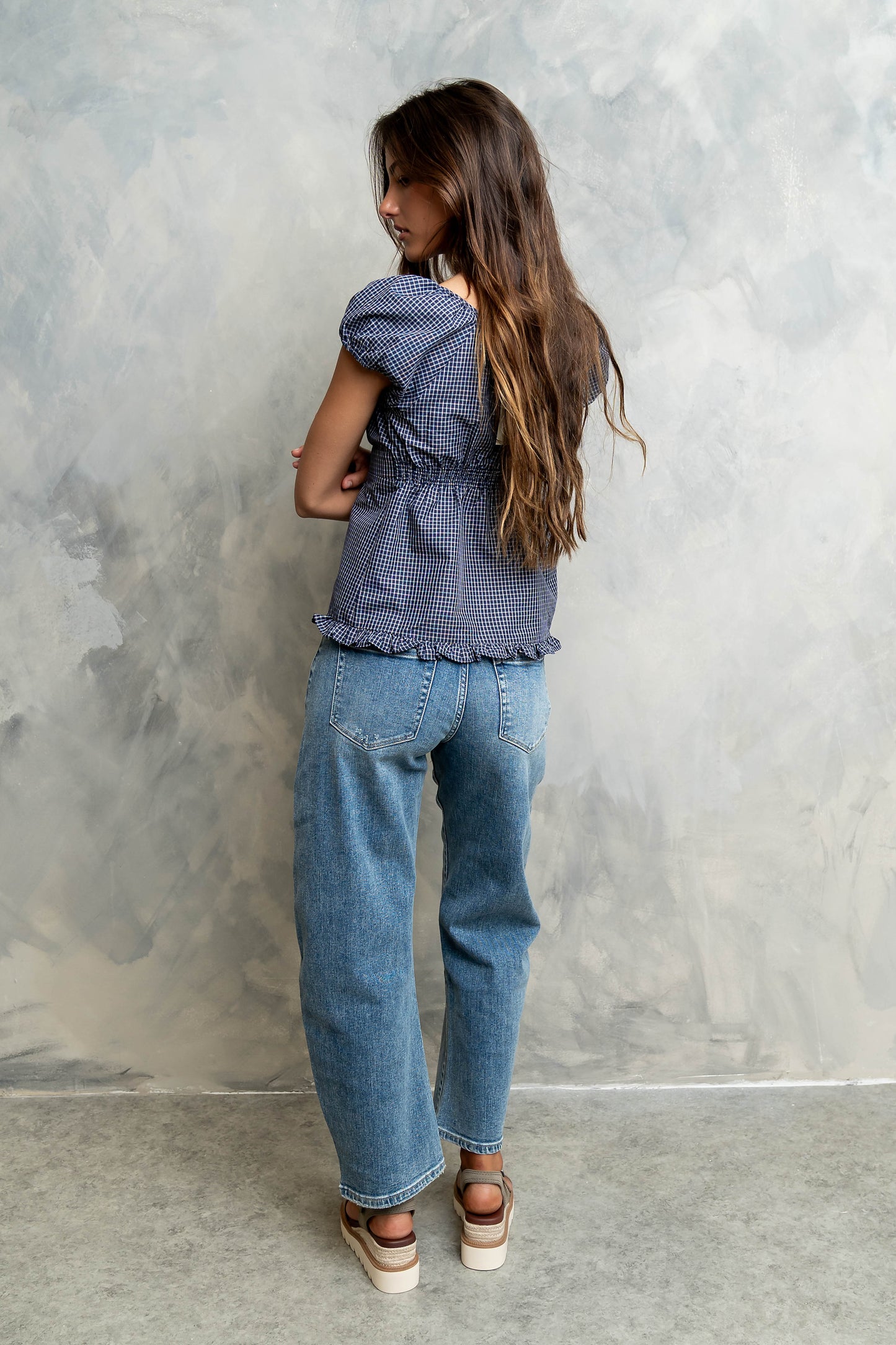 Barbara Plaid Blouse
