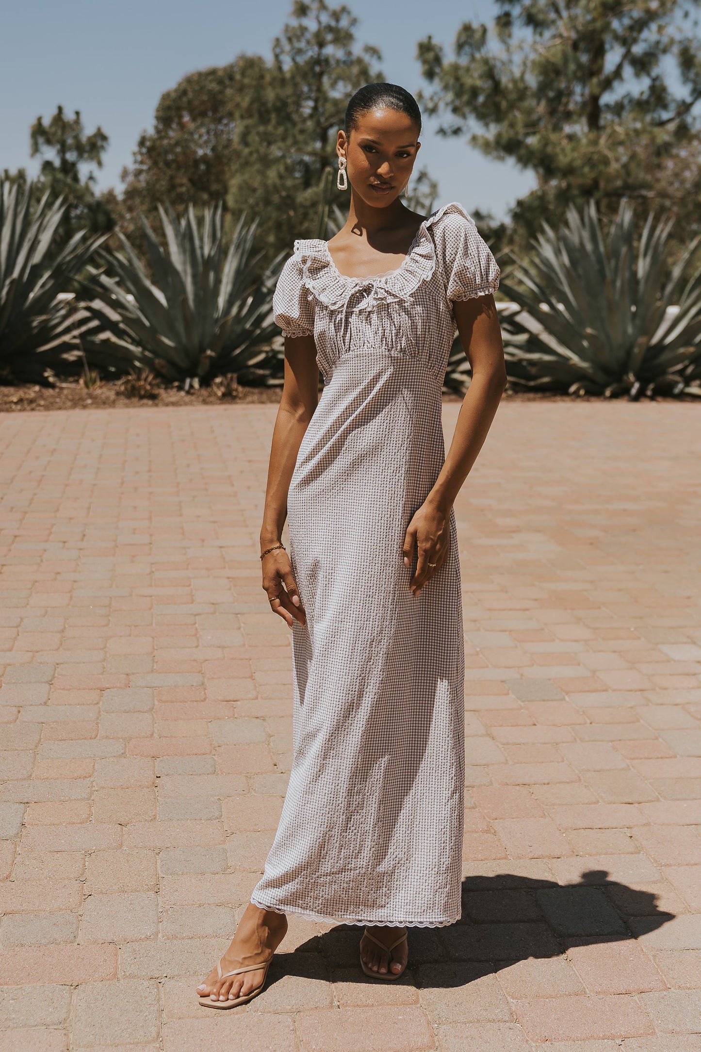 Annelise Maxi Dress in Gingham